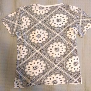 Paisley, bandana pattern graphic tee